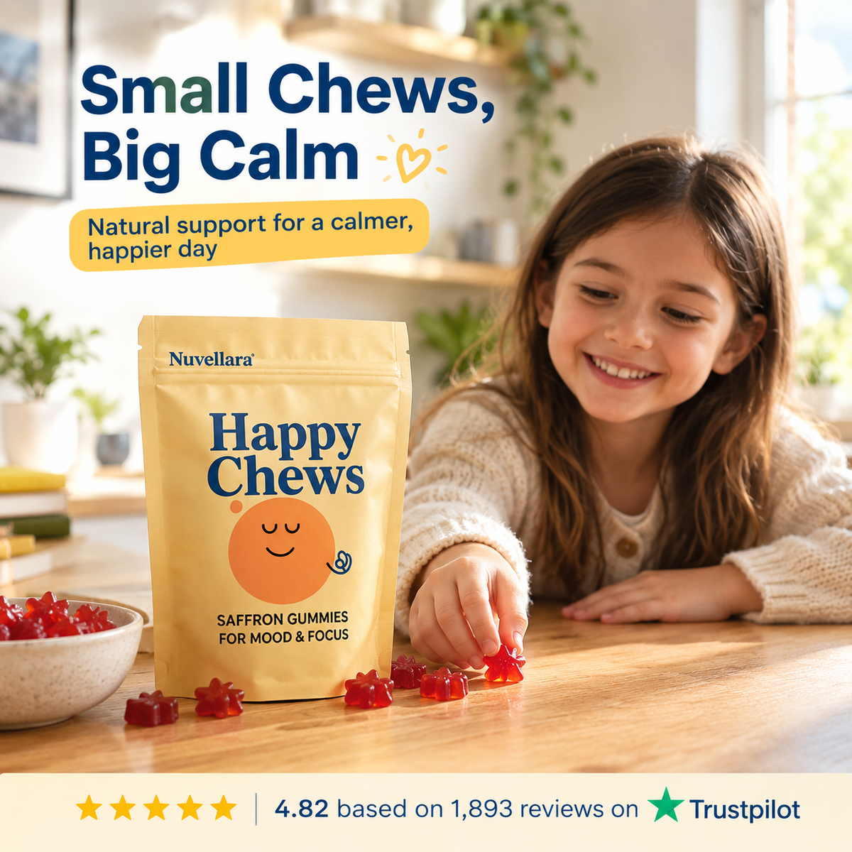 Saffron Gummies for Mood & Focus