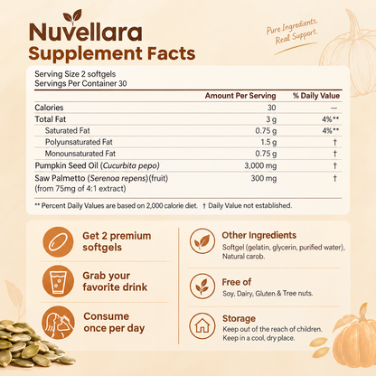 Pumpkin Seed Oil Softgels